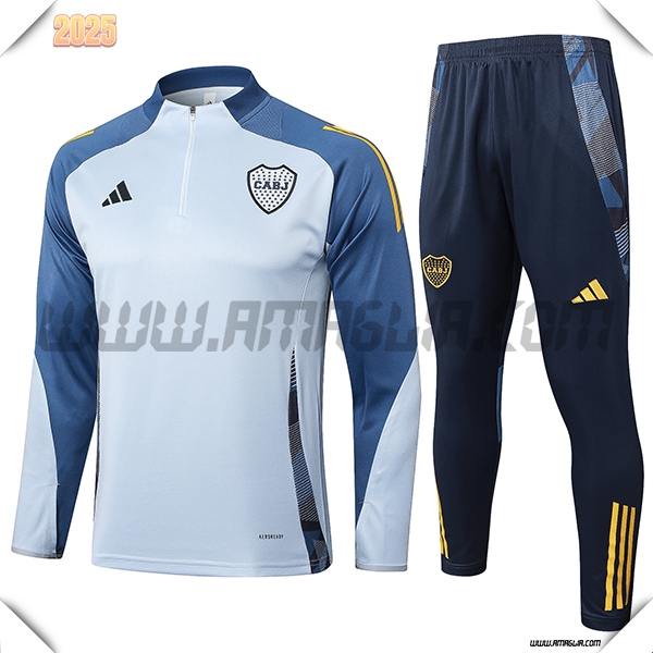 Tuta Allenamento Boca Juniors Grigio/Blu/Giallo 2025 2026