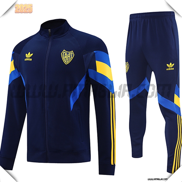 Tuta Allenamento Giacca Boca Juniors Blu Scuro 2025 2026