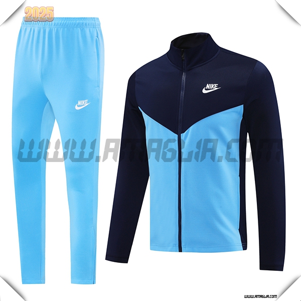 Tuta Allenamento Giacca Nike Blu 2025 2026 -02