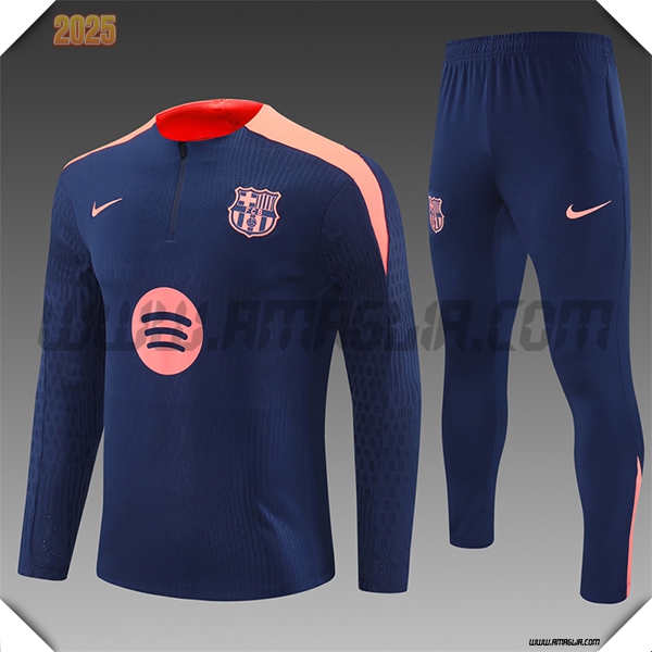Tuta Allenamento FC Barcellona Bambino Blu/Arancia 2025 2026