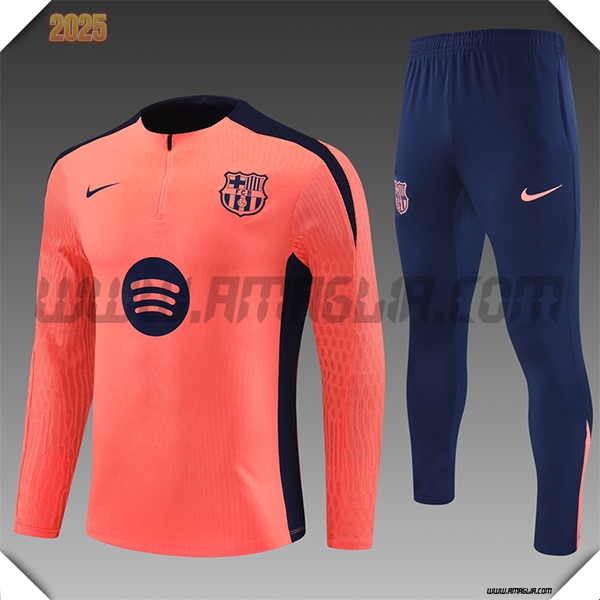 Tuta Allenamento FC Barcellona Bambino Arancia/Blu 2025 2026