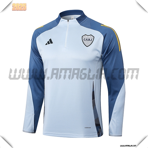 Felpa Allenamento Boca Juniors Grigio/Blu/Giallo 2025 2026