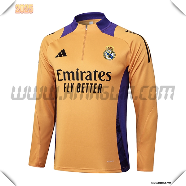 Felpa Allenamento Real Madrid Arancia/viola 2025 2026