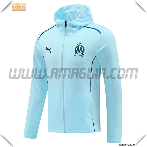 Giacca Con Cappuccio Marsiglia Azzurro 2025 2026