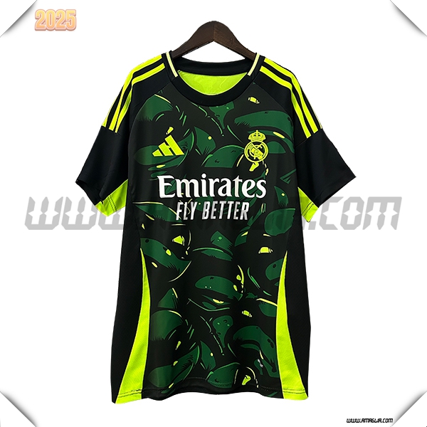 Maglia Calcio Real Madrid Edizione speciale 2024 2025 Verde Nero