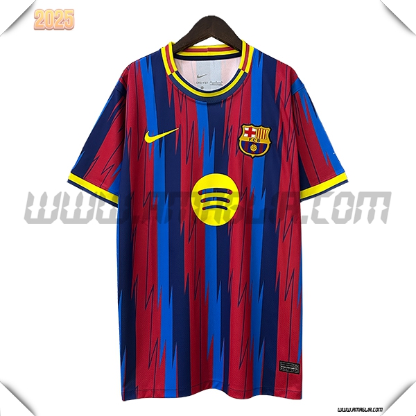 Maglia Calcio FC Barcellona Edizione speciale 2024 2025 Rosso Blu