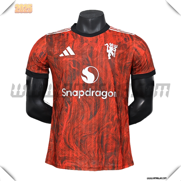 Maglia Calcio Manchester United Edizione speciale 2024 2025 Rosso
