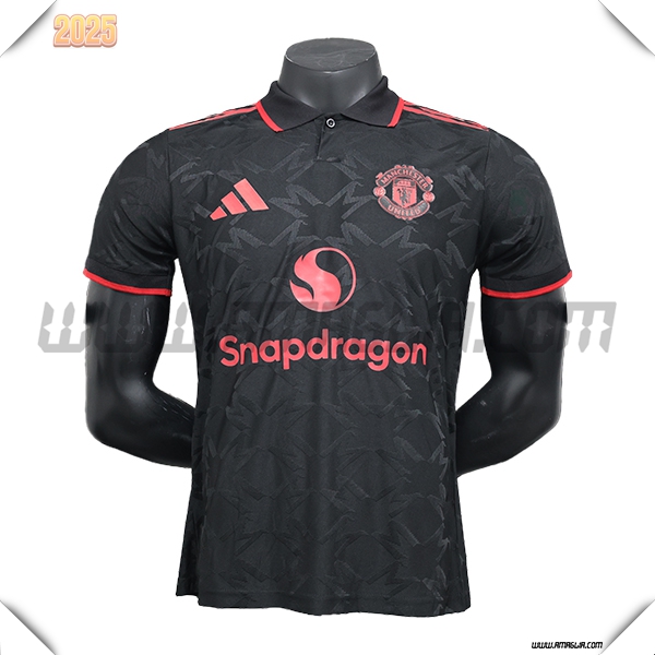 Maglia Calcio Manchester United Edizione speciale 2024 2025 Nero
