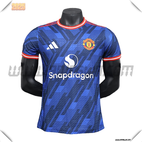 Maglia Calcio Manchester United Edizione speciale 2024 2025 Blu