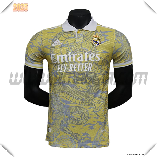 Maglia Calcio Real Madrid Edizione speciale 2024 2025 GIALLO
