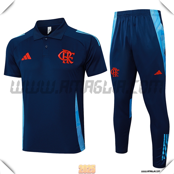 Kit Maglia Polo Flamengo Blu Scuro 2025 2026