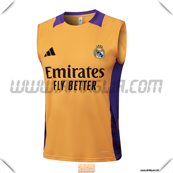 Canotta Allenamento Real Madrid Arancia/viola 2025 2026