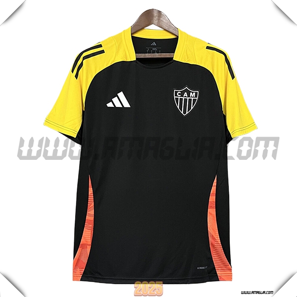 T Shirt Allenamento Atletico Mineiro Nero/Giallo/Arancia 2025 2026