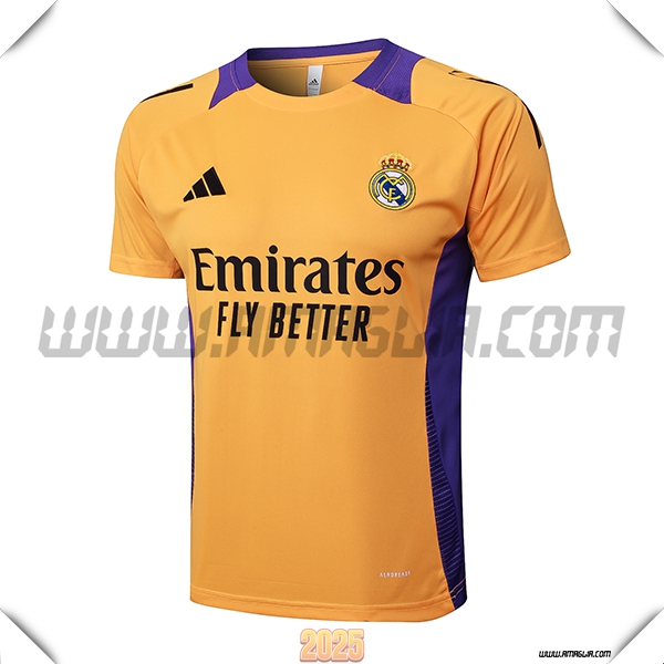 T Shirt Allenamento Real Madrid Arancia/viola 2025 2026