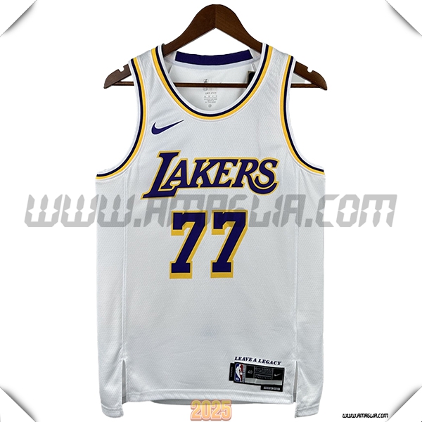 Maglia Los Angeles Lakers (DONCIC #77) 2025/26 Bianco