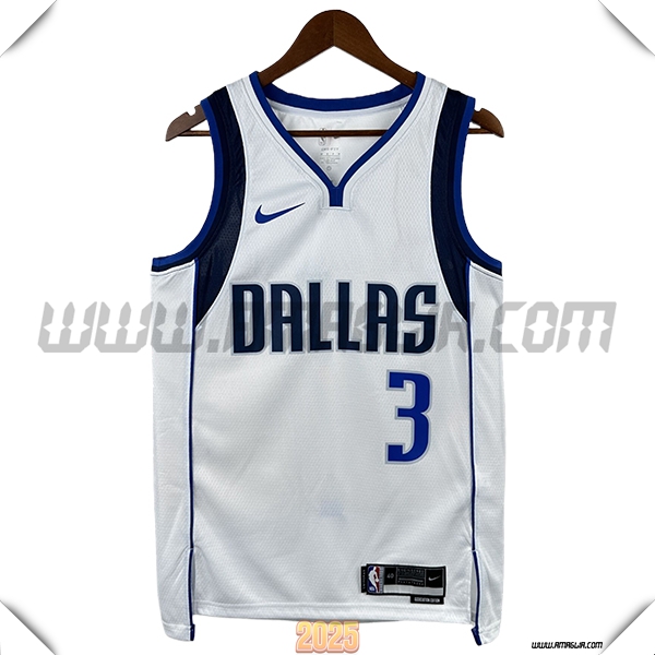 Maglia Dallas Mavericks (DAVIS #3) 2025/26 Bianco/Blu/Nero