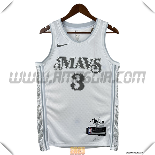 Maglia Dallas Mavericks (DAVIS #3) 2025/26 Bianco/Grigio