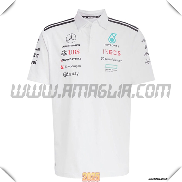 Polo Mercedes Benz F1 Team Bianco 2025