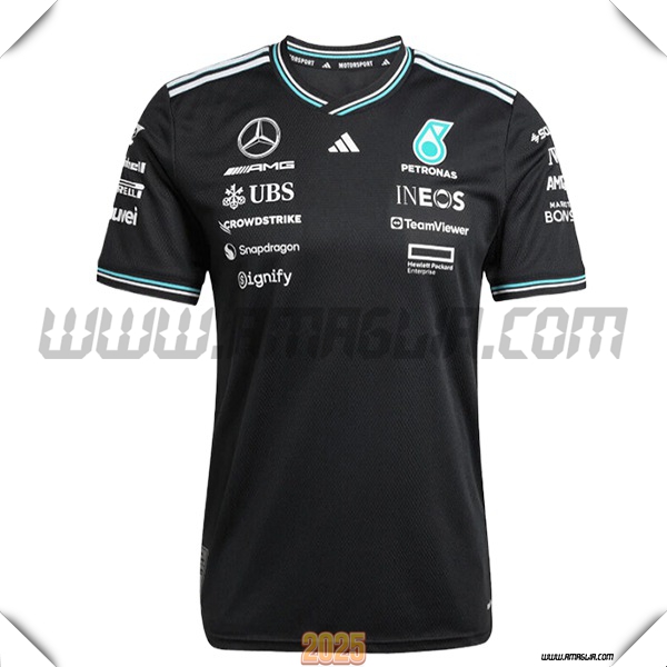 Maglietta Mercedes Benz F1 Team Nero 2025
