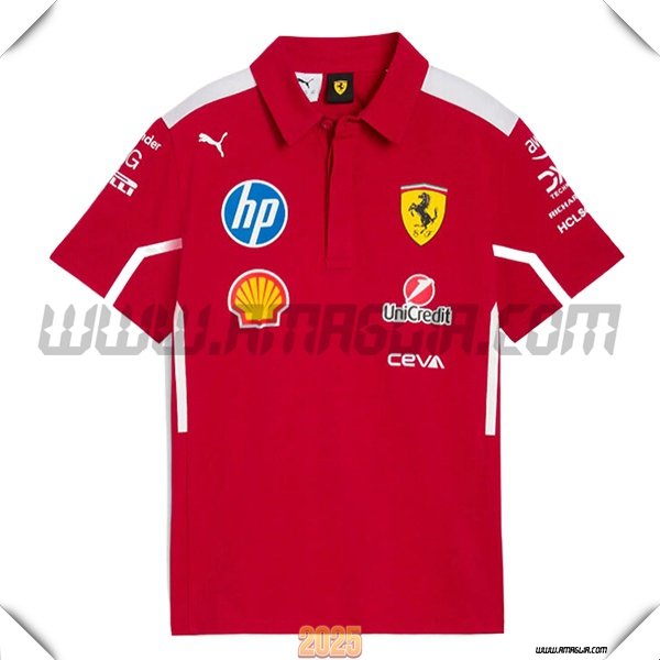 Polo Scuderia Ferrari F1 Team Rosso 2025