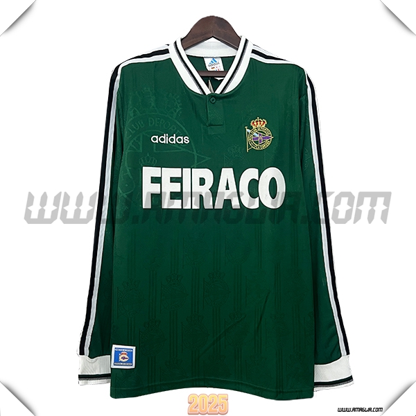 Maglia Calcio Deportivo La Coruna Maniche lunghe Retro 1999/2000