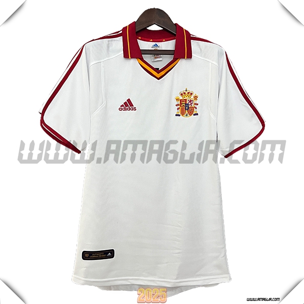 Seconda Maglia Calcio Spagna Retro 2000