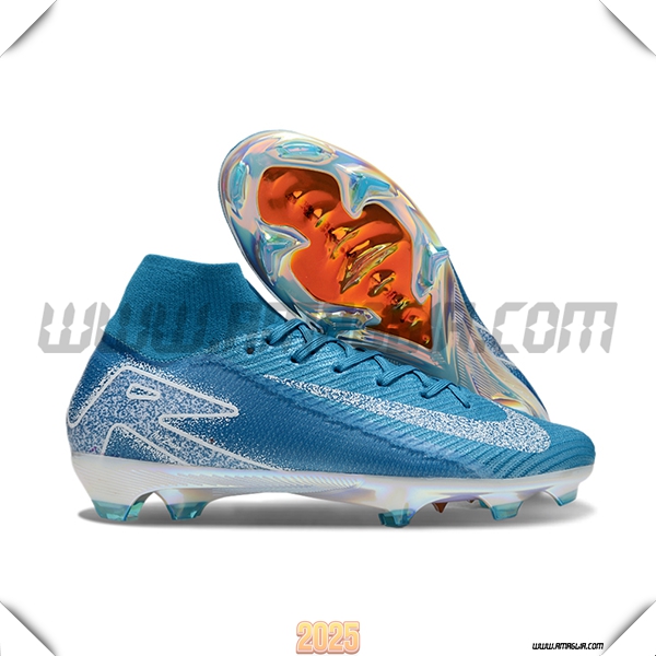 Nike Scarpe da Calcio Air Zoom Mercurial Superfly IIX Elite FG Blu/Bianco -02