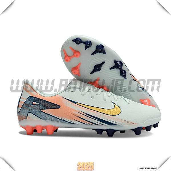 Nike Scarpe da Calcio AIR ZOOM MERCURIAL VAPOR XVI ACADEMY X MBAPPE AG Grigio/Arancia/Giallo