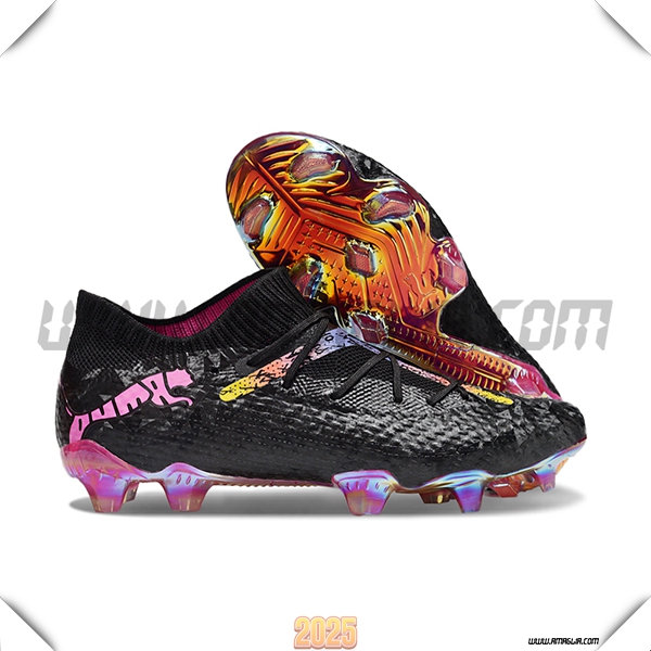 PUMA Scarpe da Calcio FUTURE 7 ULTIMATE FG/AG Nero/Rosa
