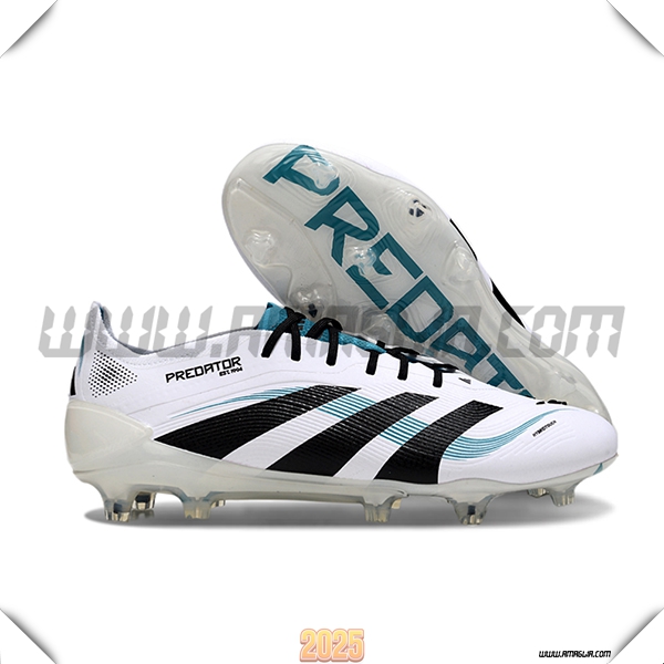 Adidas Scarpe da Calcio 25 Predator Elite FG Bianco/Nero/Blu