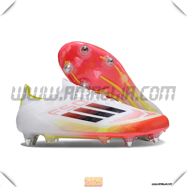 Adidas Scarpe da Calcio F50 Elite SG Bianco/Arancia