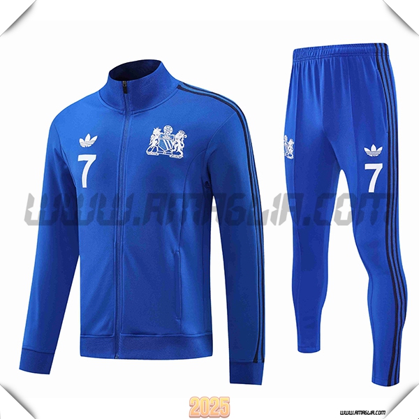Tuta Calcio Giacca Manchester United Blu 2025 2026