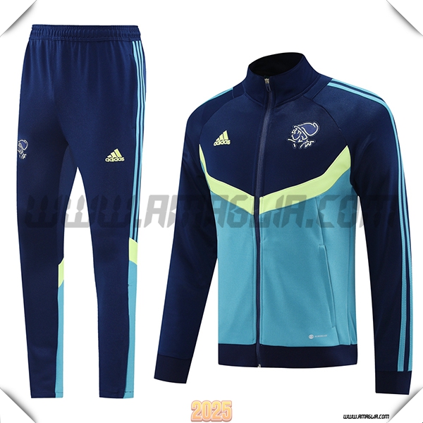 Tuta Calcio Giacca Ajax Blu/Verde 2025 2026