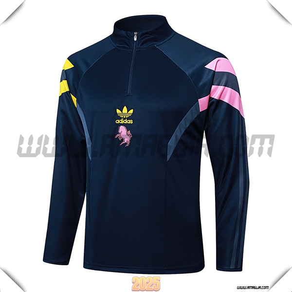 Felpa Allenamento Juventus Blu/Rosa/Giallo 2025 2026