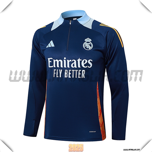 Felpa Allenamento Real Madrid Blu Reale 2025 2026