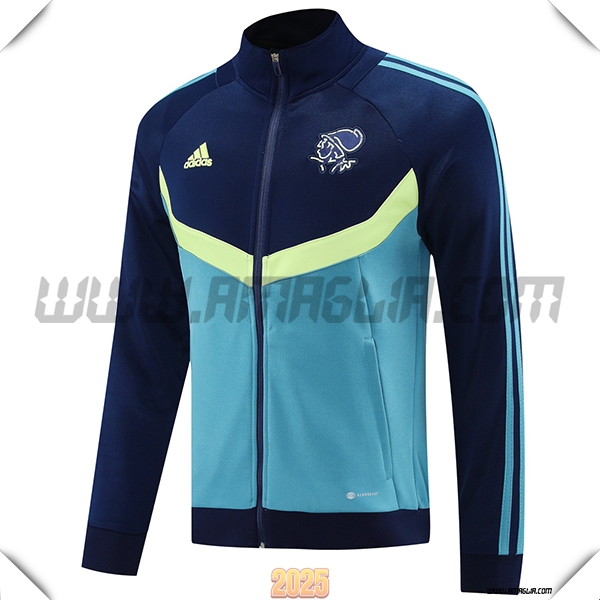 Giacca Calcio Ajax Blu/Verde 2025 2026