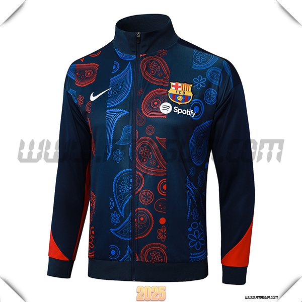 Giacca Calcio FC Barcellona Blu/Rosso 2025 2026