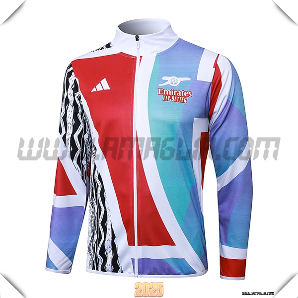 Giacca Calcio Arsenal Bianco/Rosso/Blu 2025 2026