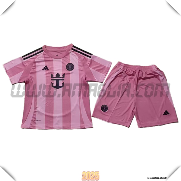 Nuovo Maglia Calcio Inter Miami CF Bambino Prima 2025 2026