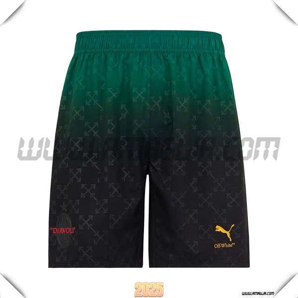 Pantaloncini Calcio AC Milan Quarto Nero 2024/2025