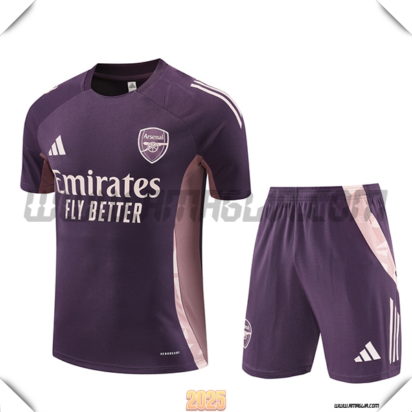 Kit Maglia Allenamento Arsenal viola/Rosa 2025 2026