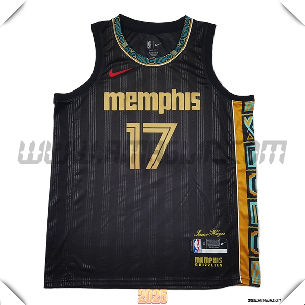 Maglia Memphis Grizzlies (KAWAMURA #17) 2025/26 Beige/Arancia/Nero