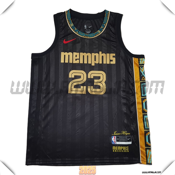 Maglia Memphis Grizzlies (Rosa #23) 2025/26 Beige/Arancia/Nero
