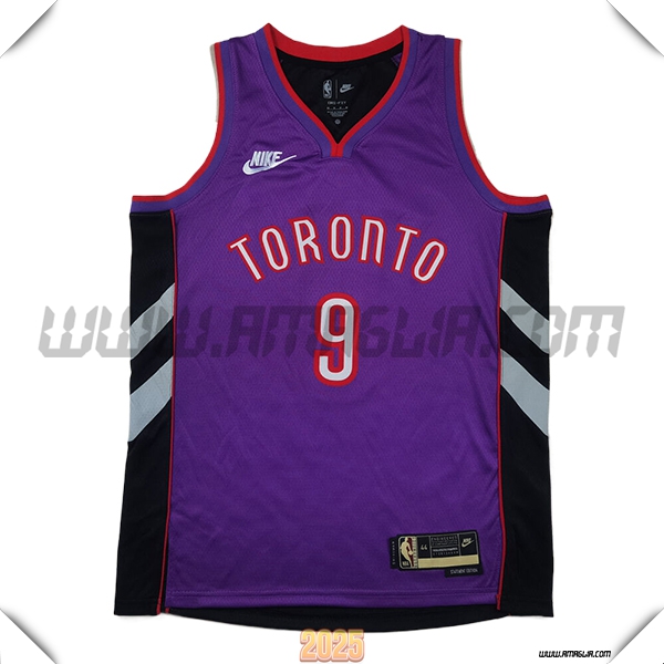 Maglia Toronto Raptors (BARRETT #9) 2025/26 viola/Nero