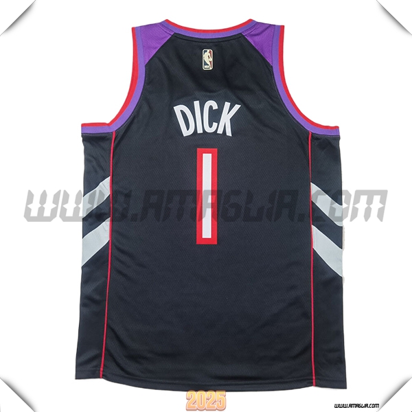 Maglia Toronto Raptors (DICK #1) 2025/26 viola/Nero