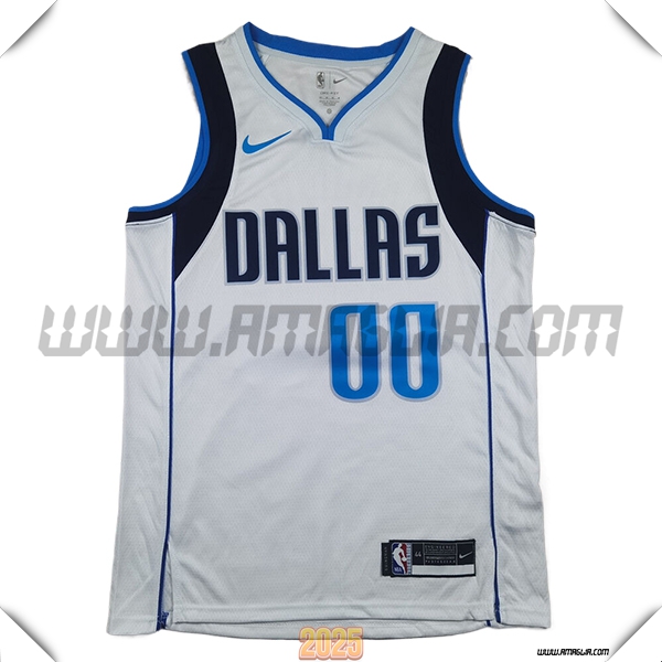 Maglia Dallas Mavericks (CHRISTIE #00) 2025/26 Bianco/Blu/Nero
