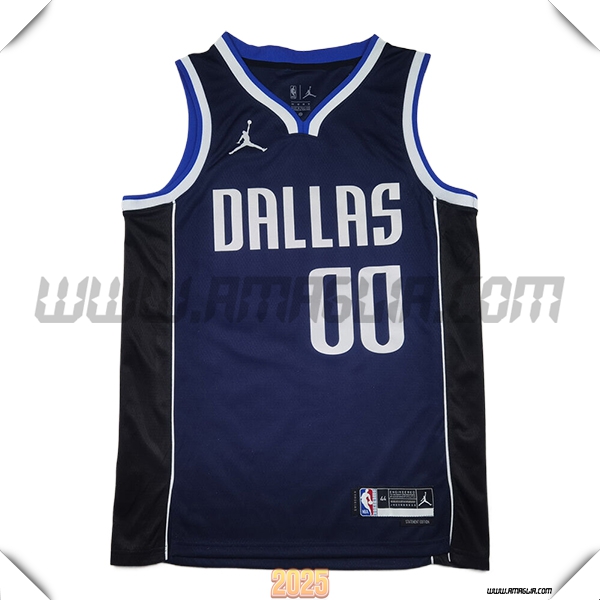 Maglia Dallas Mavericks (CHRISTIE #00) 2025/26 Blu Scuro