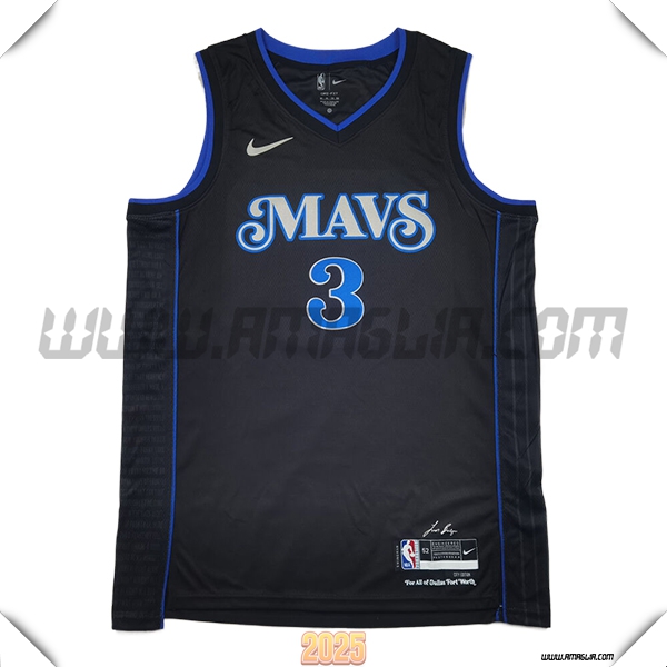 Maglia Dallas Mavericks (DAVIS #3) 2025/26 Blu/Nero