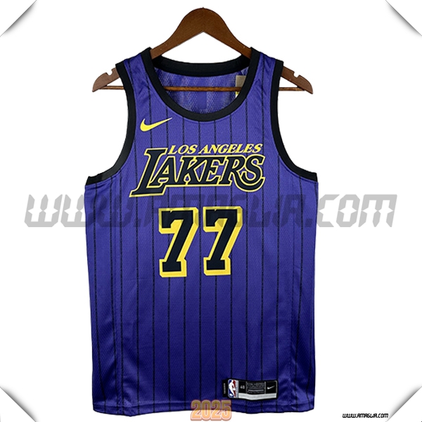 Maglia Los Angeles Lakers (DONCIC #77) 2025/26 viola