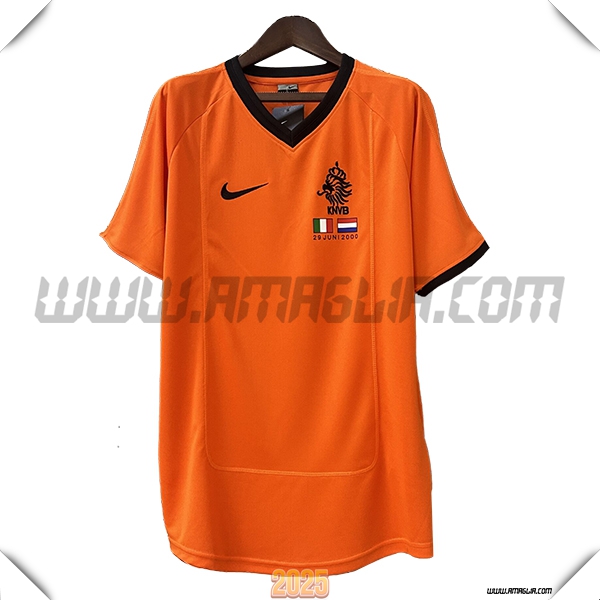 Prima Maglia Calcio Paesi Bassi Retro 2000